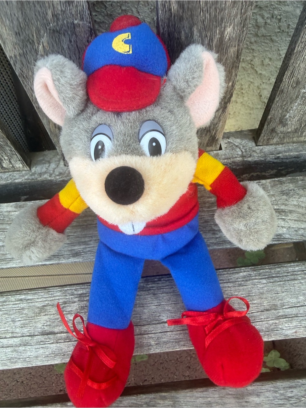 1996 chuck e cheese plush Toy Collectors Small 6” Rare Htf